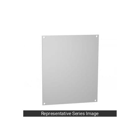 N1J Series Panel, Fits Encl. 10 X 10, Steel/Wht